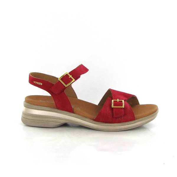 Mephisto nu pieds et sandales felina rougeE199301_2