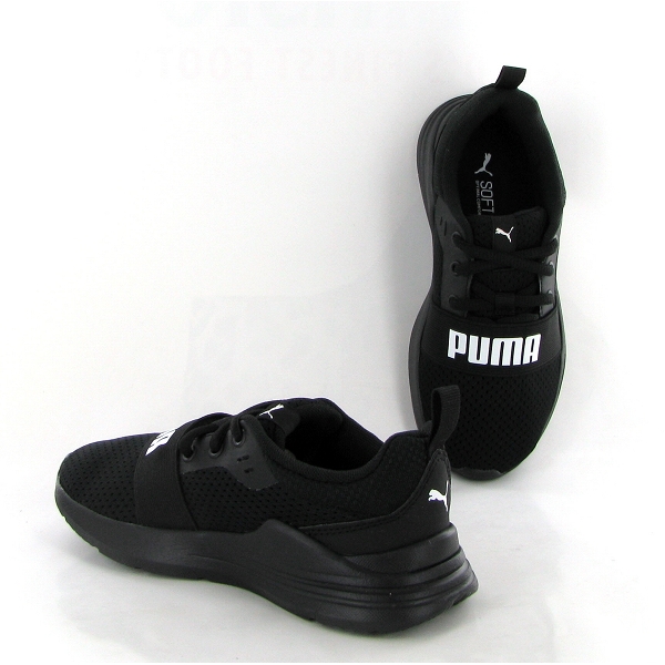 Puma  enfant sneakers puma wired run ps 37421601 noirE259701_3