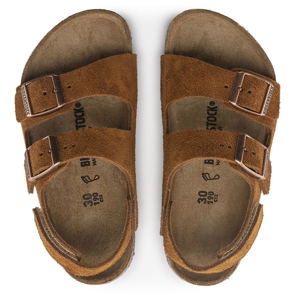 Birkenstock nu pieds et sandales milano kids 1024461 marronE267701_3