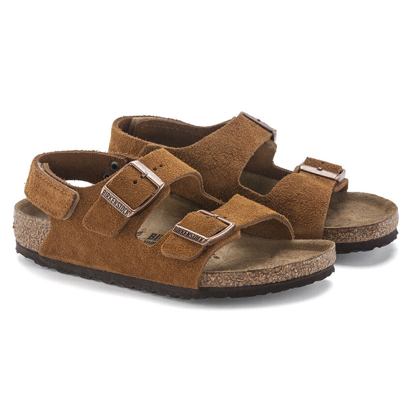 Birkenstock nu pieds et sandales milano kids 1024461 marronE267701_4