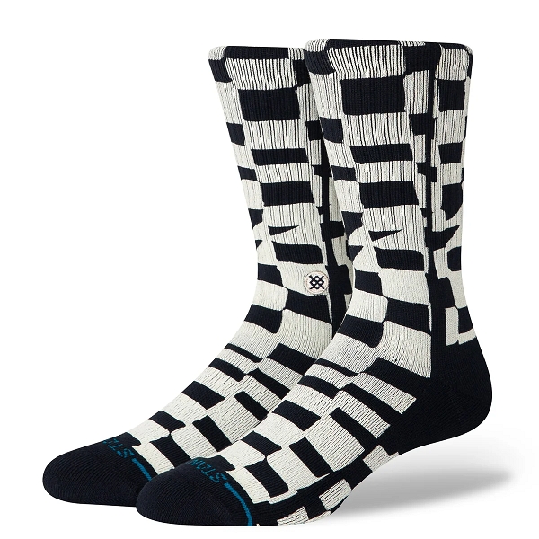 Stance famille wave check crew noirE444001_1