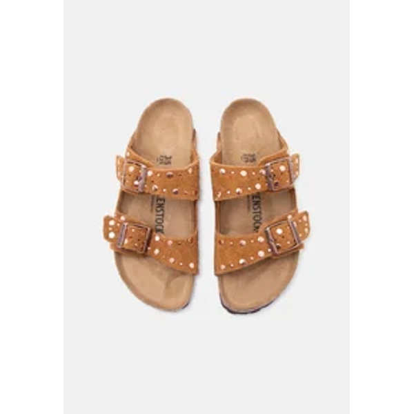 Birkenstock mules arizona rivet suede 1031731 camelE446301_3