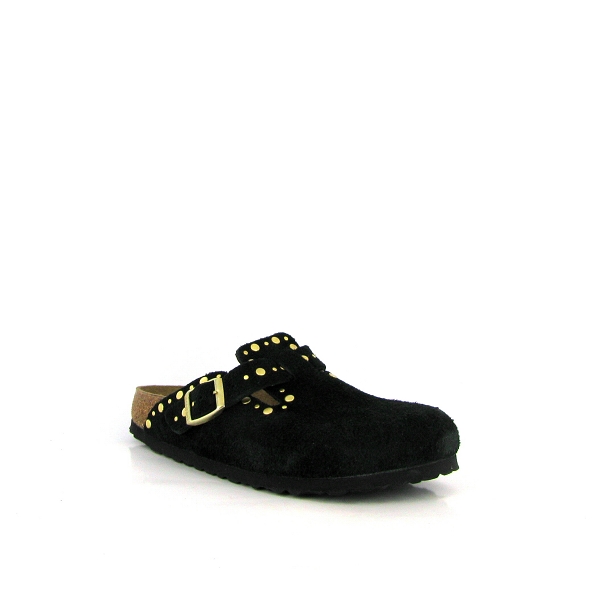 Birkenstock sabot boston rivets suede 1030491 noirE447301_1