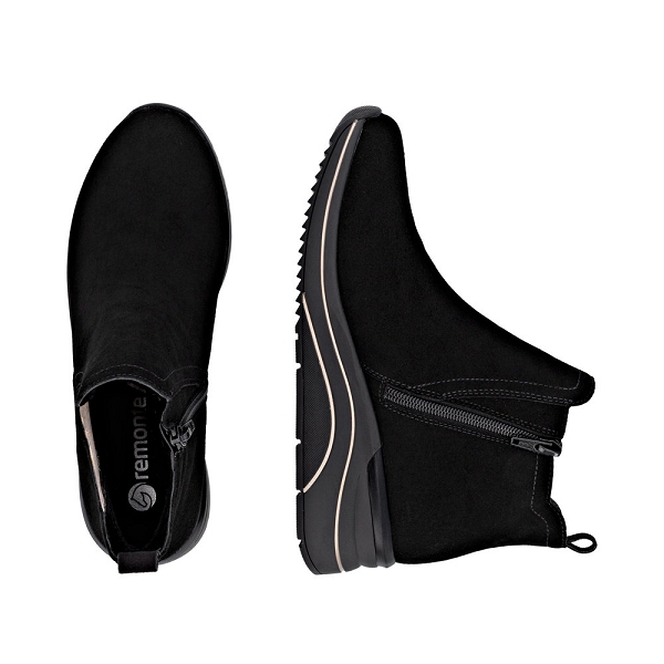 Remonte bottines et boots d0t75 04 noirF007501_5
