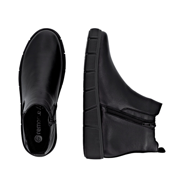 Remonte bottines et boots d1t71 01 noirF009201_5