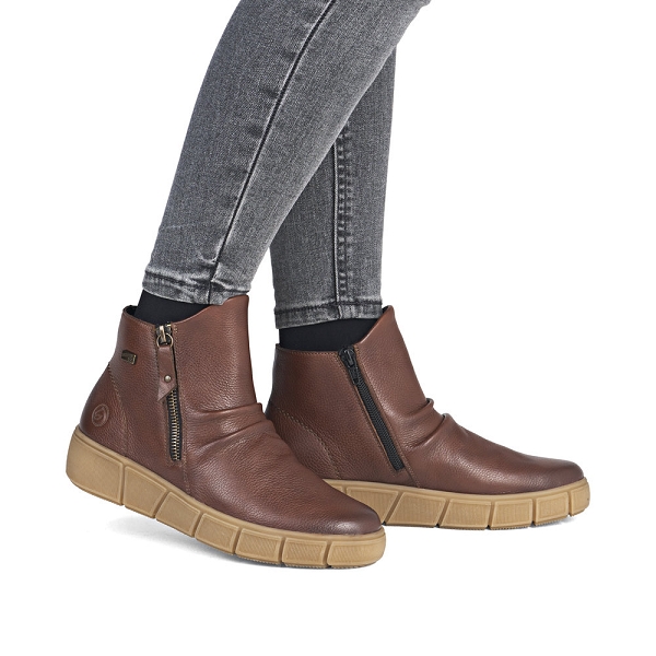 Remonte bottines et boots d1t73 24 marronF009301_6