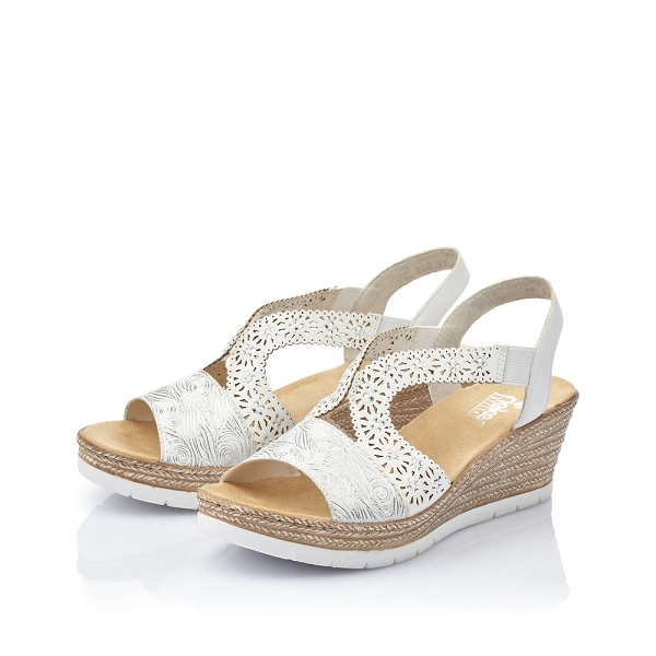 Rieker nu pieds et sandales 61916 80 blancF012401_4