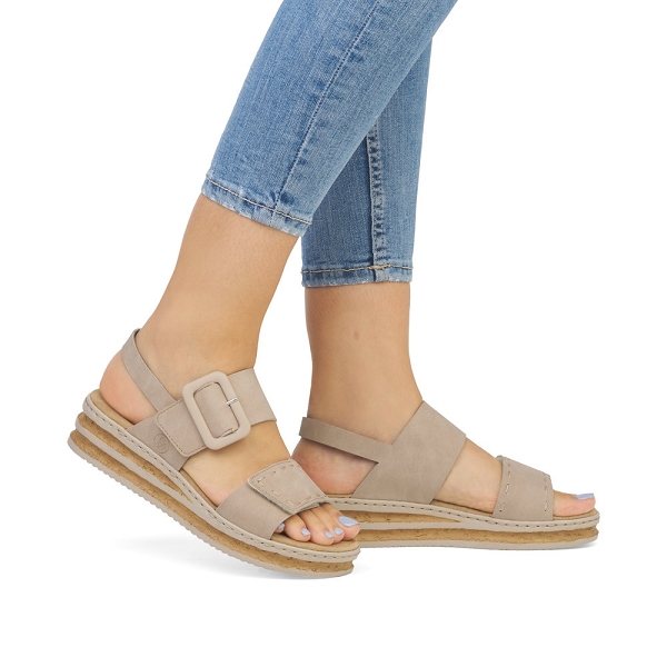 Rieker nu pieds et sandales 62950 62 beigeF012901_6