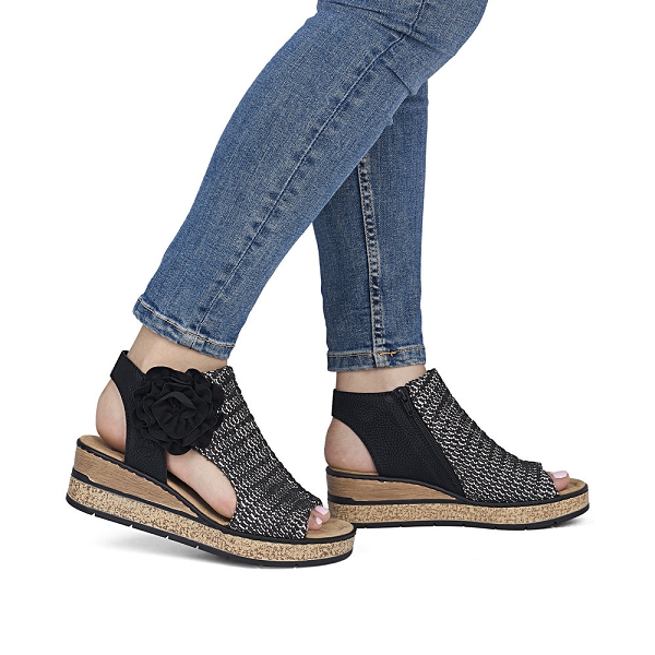 Rieker nu pieds et sandales 63791 01 noirF013601_5