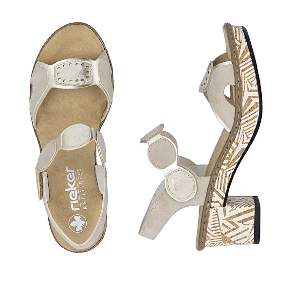 Rieker nu pieds et sandales 63876 62 beigeF013901_5
