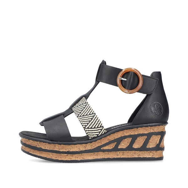 Rieker nu pieds et sandales 68182 00 noirF014801_2