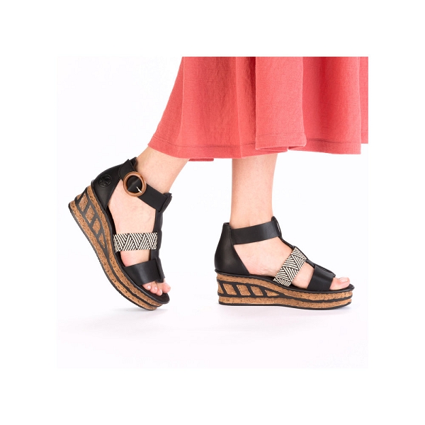 Rieker nu pieds et sandales 68182 00 noirF014801_6