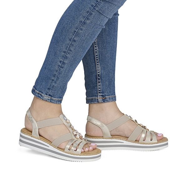 Rieker nu pieds et sandales v0245 60 beigeF016201_6