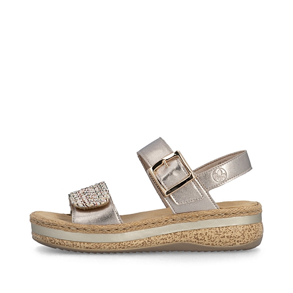 Rieker nu pieds et sandales v0951 90 platineF016501_2