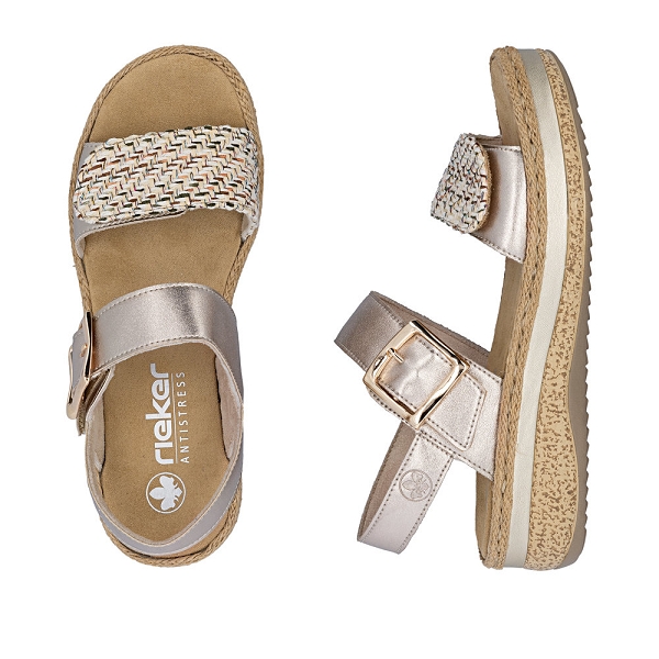 Rieker nu pieds et sandales v0951 90 platineF016501_5