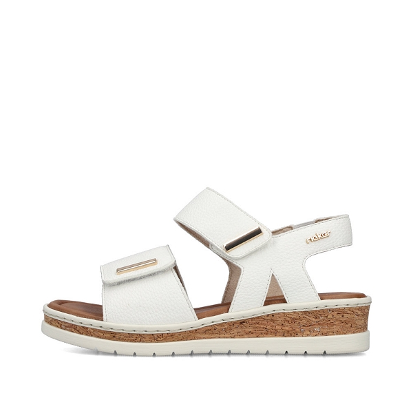 Rieker nu pieds et sandales v4181 80 blancF017201_2