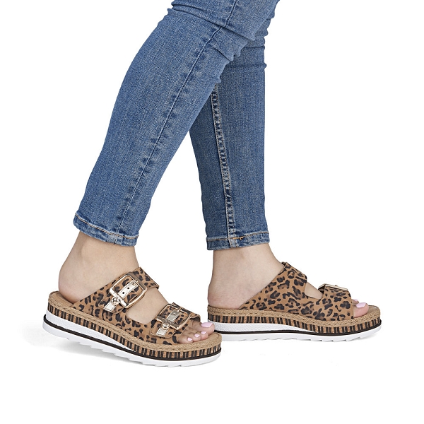 Rieker mules v7955 90 leopardF017901_5