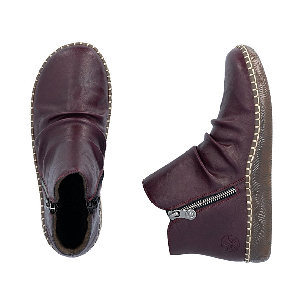 Rieker bottines et boots n2454 30 rougeF027601_4