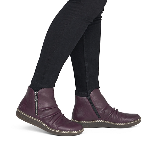 Rieker bottines et boots n2454 30 rougeF027601_5