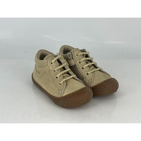 Naturino bottillon cocoon zip suede glitter platinum orF029101_1
