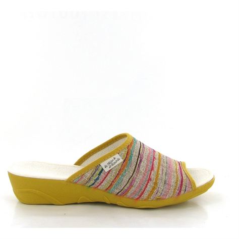 La maison de l espadrille mules 2042 rayure jauneW040901_2