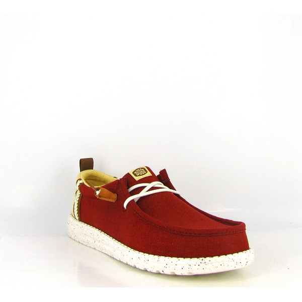 Hey dude lacets wally craft linen 43086 7bi bordeauxW114901_1