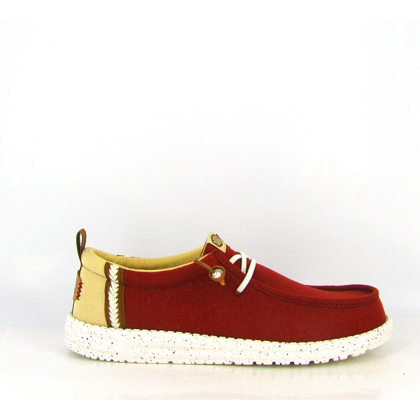 Hey dude lacets wally craft linen 43086 7bi bordeauxW114901_2
