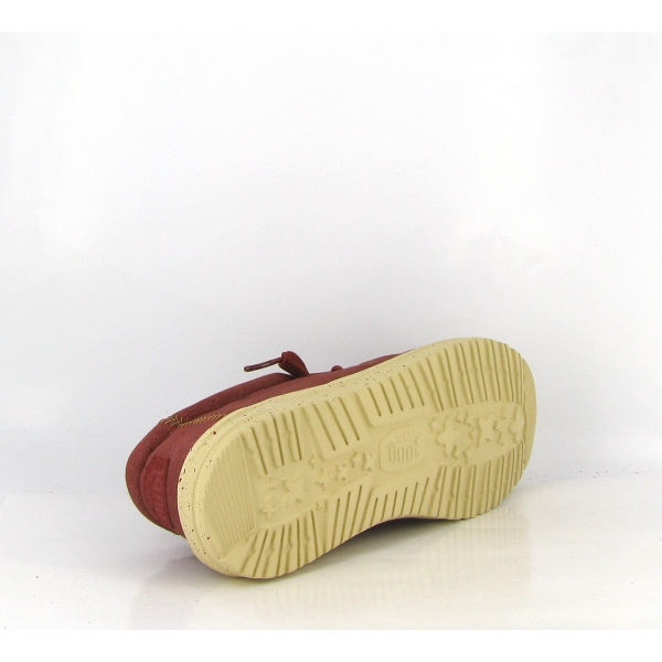 Hey dude lacets wally stretch canvas 40700 7bh rougeW115501_4