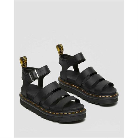 Doc martens nu pieds et sandales blaire hydro leather 24235001 noirZ002501_3