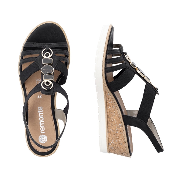 Remonte nu pieds et sandales r6264 00 noirZ066201_5