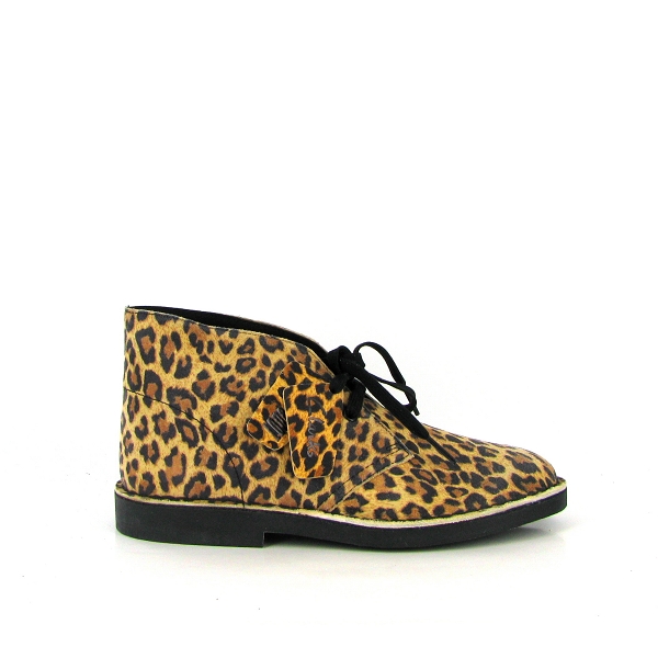 Clarks bottines et boots desert boot leopard suede beigeZ068601_2