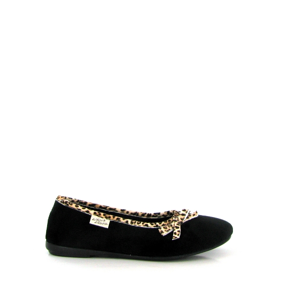 La maison de l espadrille ballerines 6055 leopard noirZ069901_2