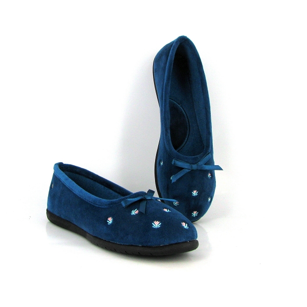 Isotoner ballerines 97397 fleur bleuZ082201_1