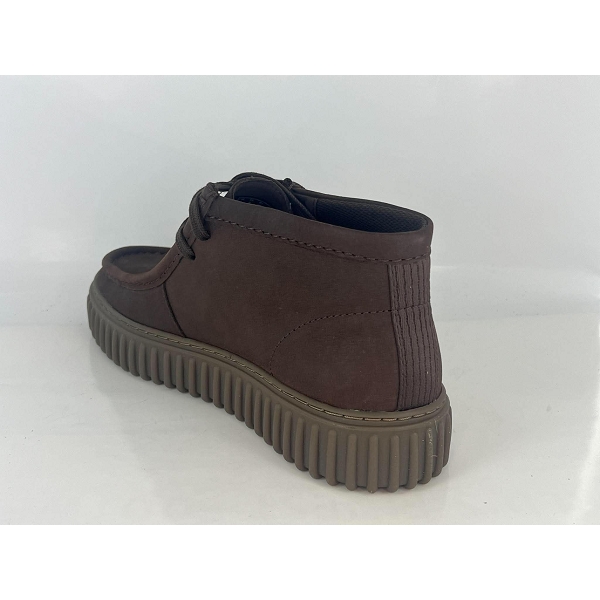 Clarks lacets torhill hi dark brown leather marronZ083301_3