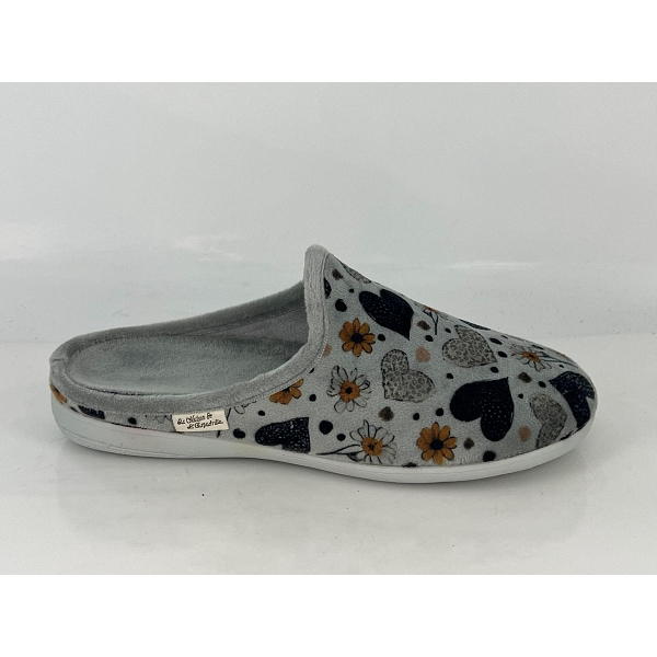 La maison de l espadrille mules 6202 coeurs grisZ083801_2