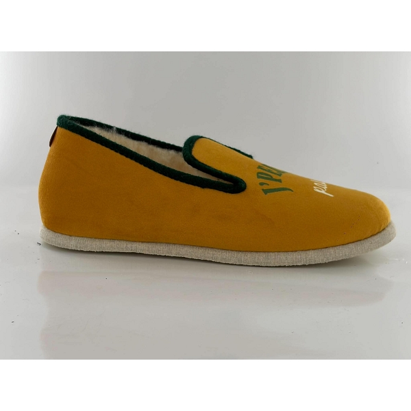 Chausse mouton charentaises raclette jauneZ086901_2