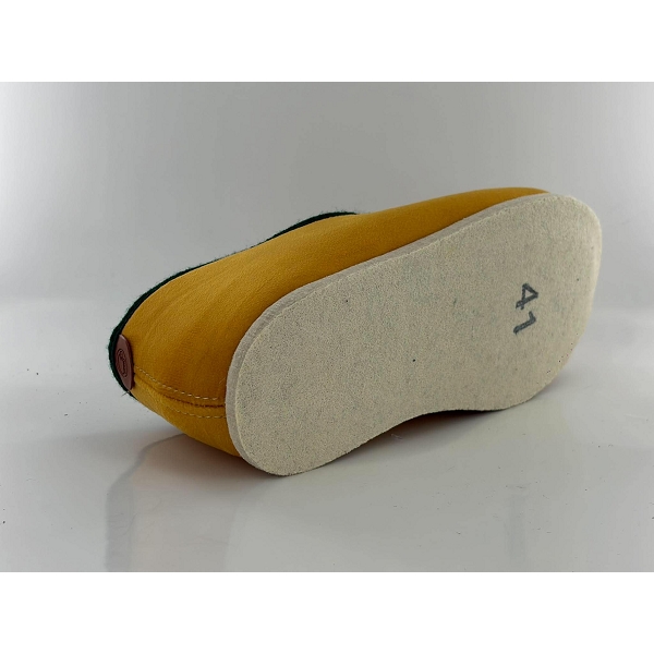 Chausse mouton charentaises raclette jauneZ086901_4