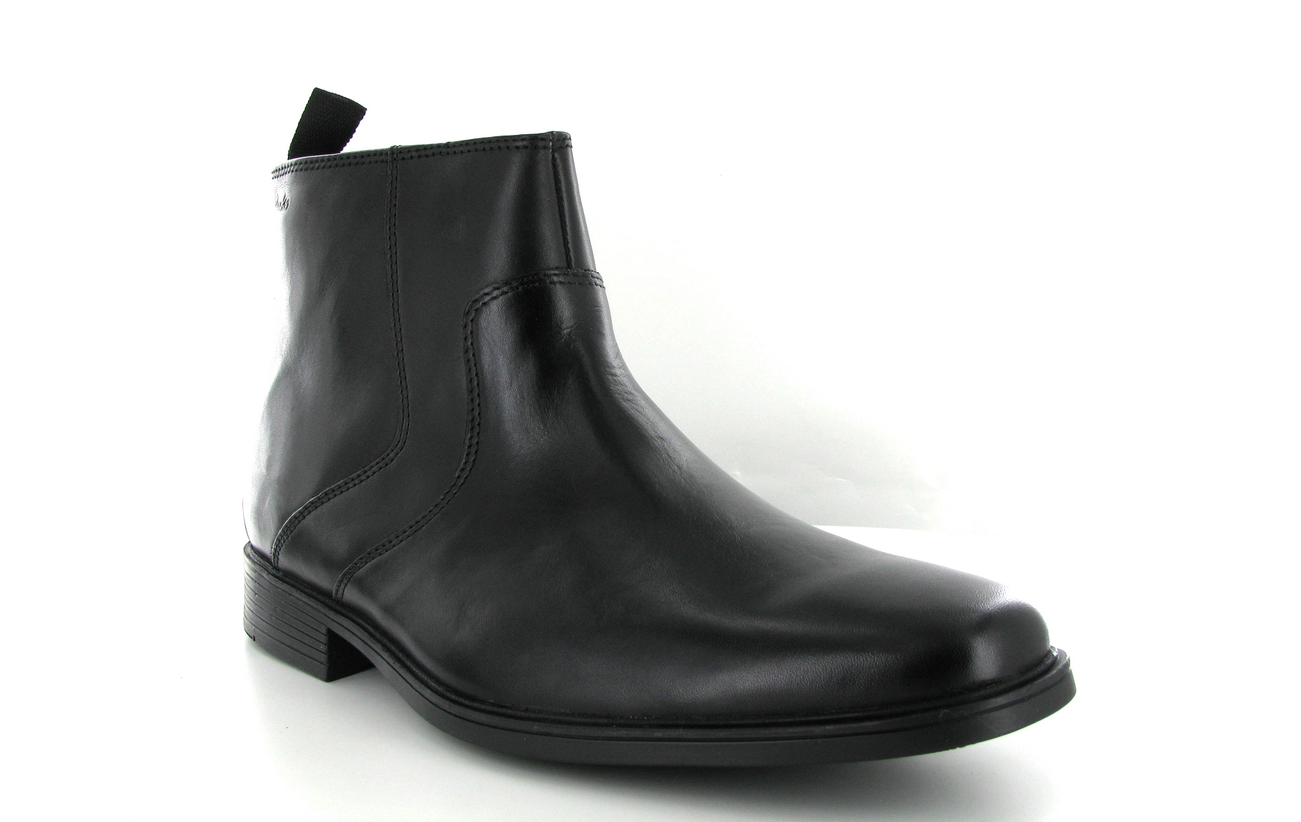 clarks zip front boots