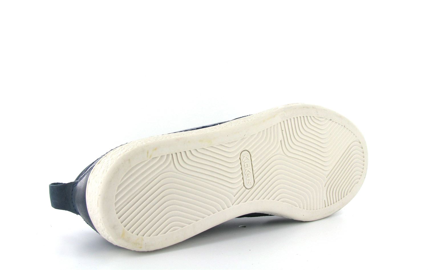 Baskets KICKERS SANTA FE Pour Homme En Cuir Et Toile - Blanc/Gris, Neuf Avec Boîte D'origine