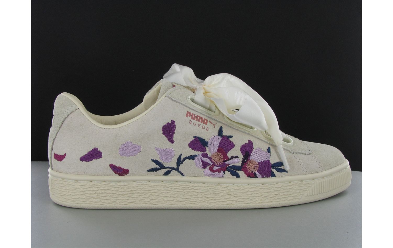puma suede heart flowery