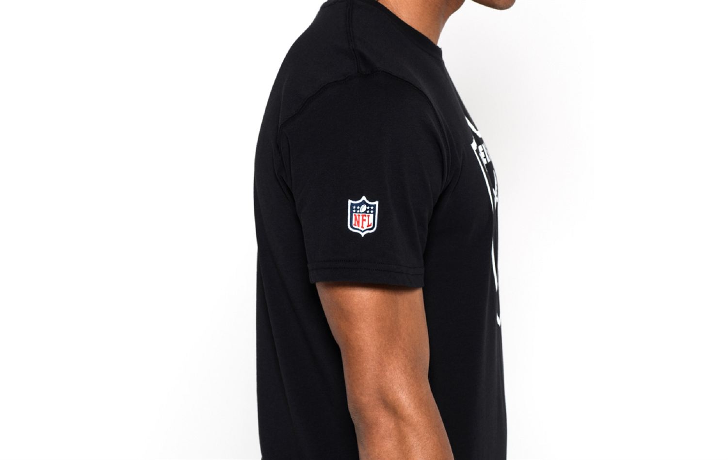 T-shirt Graphique Homme Majestic - Oakland Raiders - Taille M Noir - Manches Courtes - État Parfait