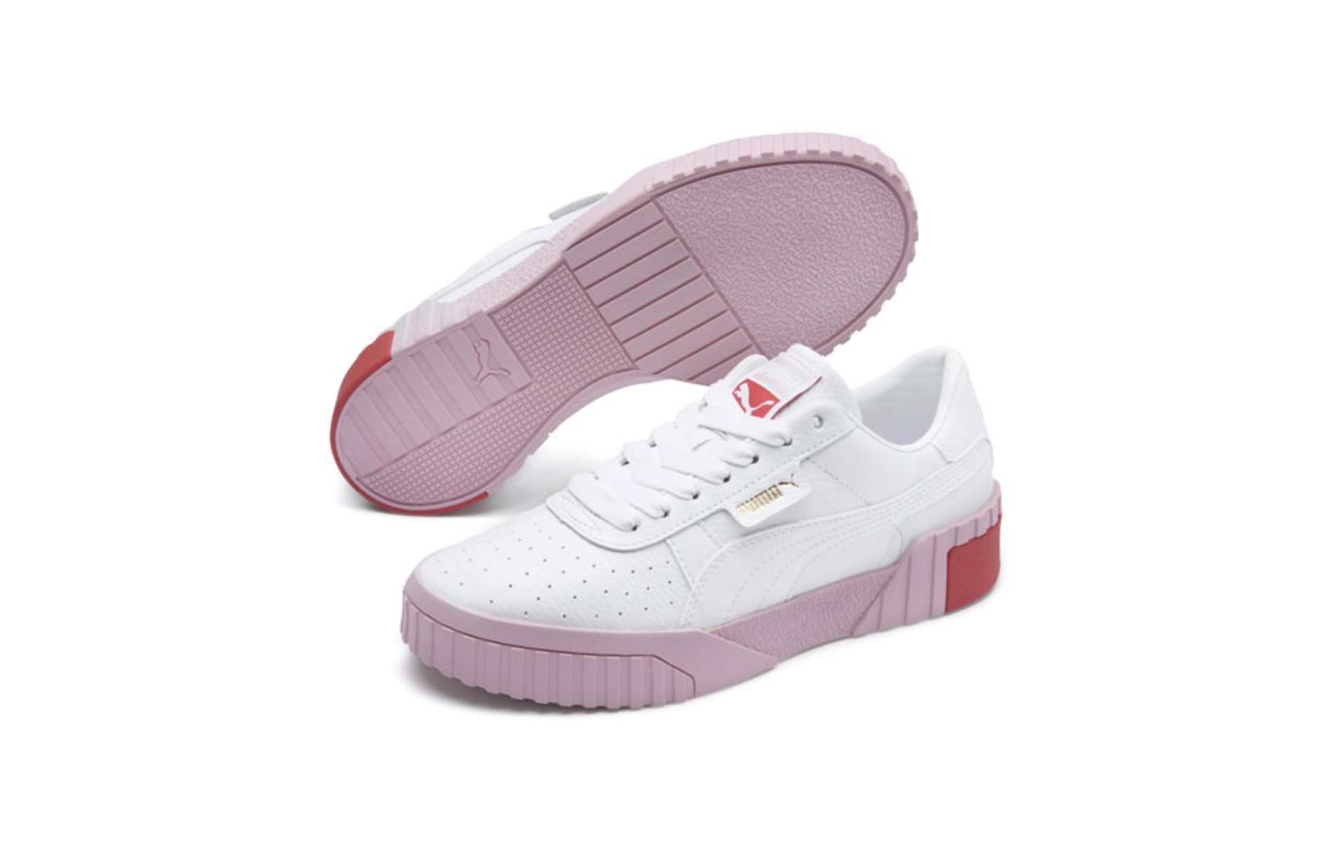 puma cali rose et blanche