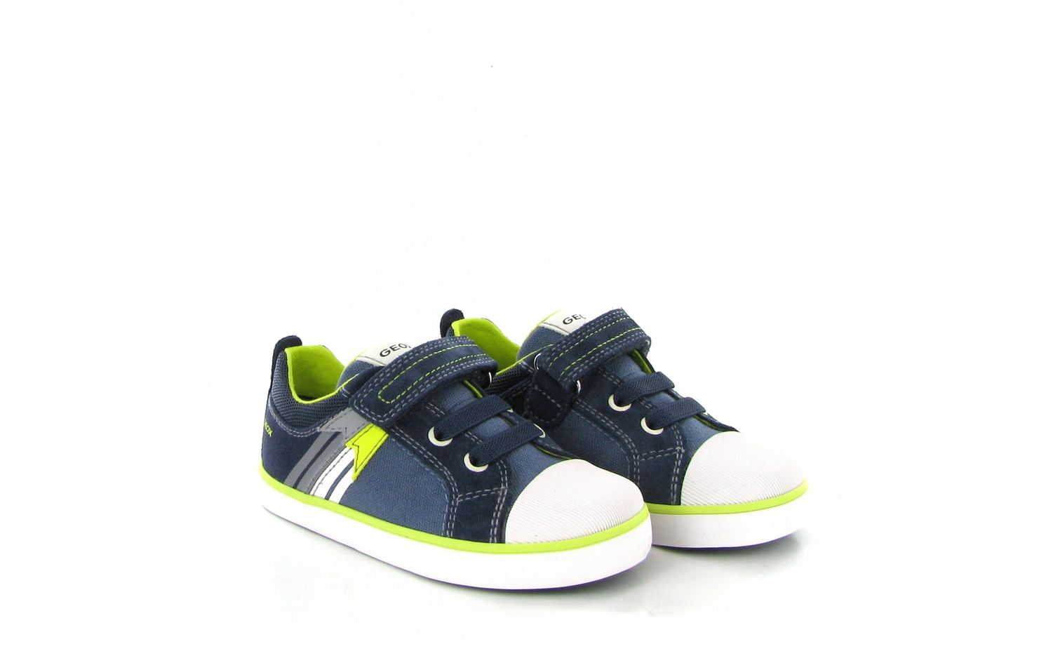 Baskets Enfant Geox Kilwi - Grise/bleu, Pointure 32, Neuves Avec Boîte, Respirantes