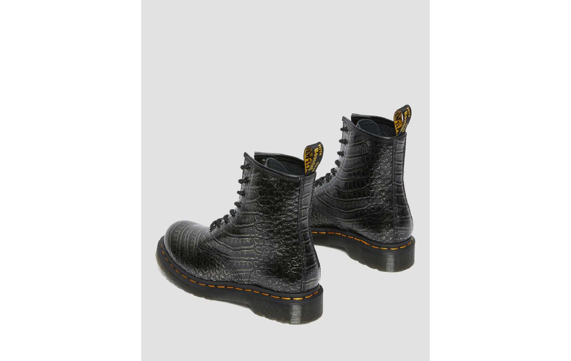 Doc martens noir croco femme hotsell